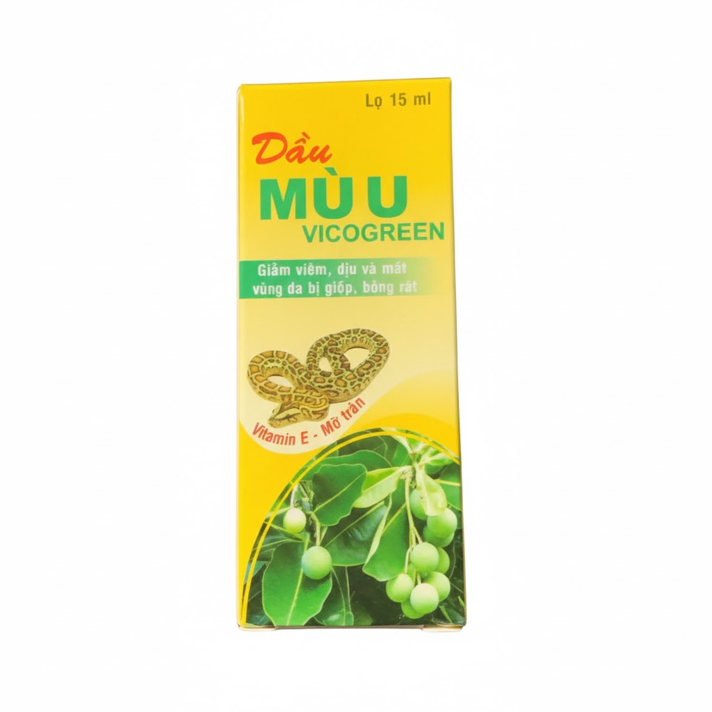 DẦU MÙ U VICOGREEN LỌ 15ML