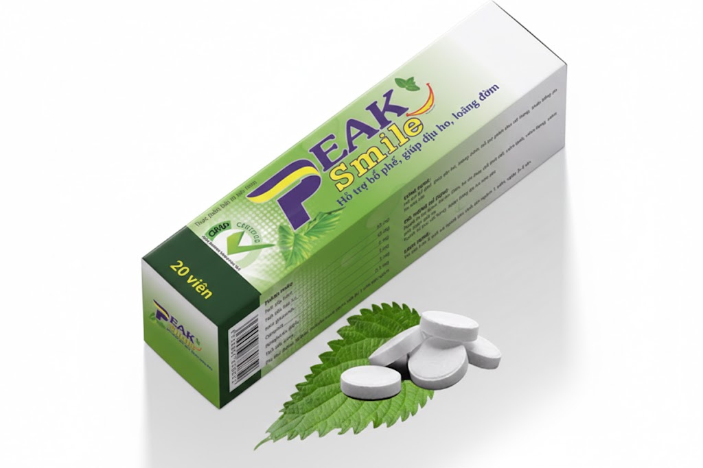 VIÊN NGẬM  PEAK SMILE H/20V -  GIÚP DỊU HO, LOÃNG ĐỜM