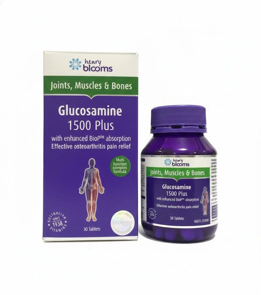 TPVSK GLUCOSAMINE 1500 PLUS H/30V (WITH ENHANCED BIOP)  HỖ TRỢ THOÁI HÓA KHỚP - ÚC