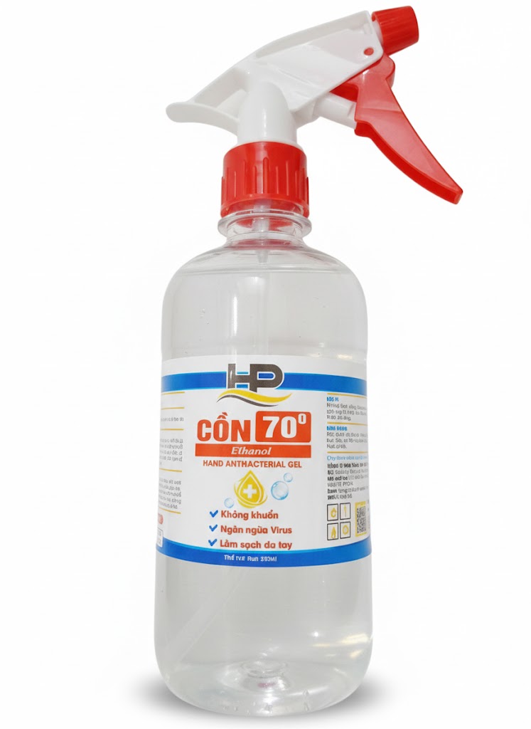CỒN 70 ĐỘ LOẠI 500ML CÓ VÒI
