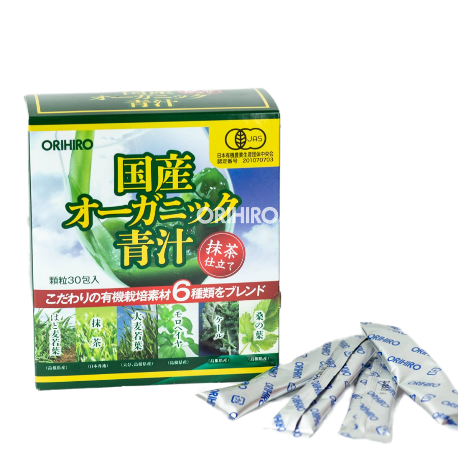 BỘT RAU XANH AOJIRU ORIHIRO HỘP 30 GÓI 30 NGÀY- BỔ SUNG CHẤT XƠ, VITAMIN CẦN THIẾT