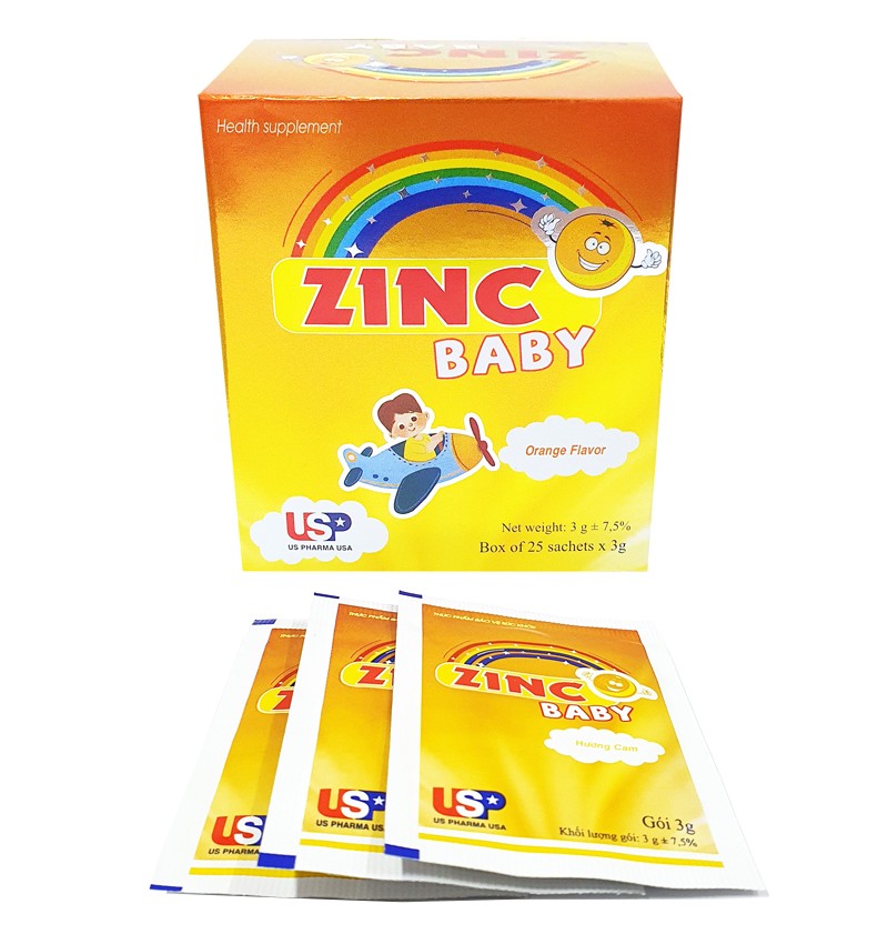 BỔ SUNG KẼM CHO TRẺ EM (ZINC BABY HỘP 25 GÓI)