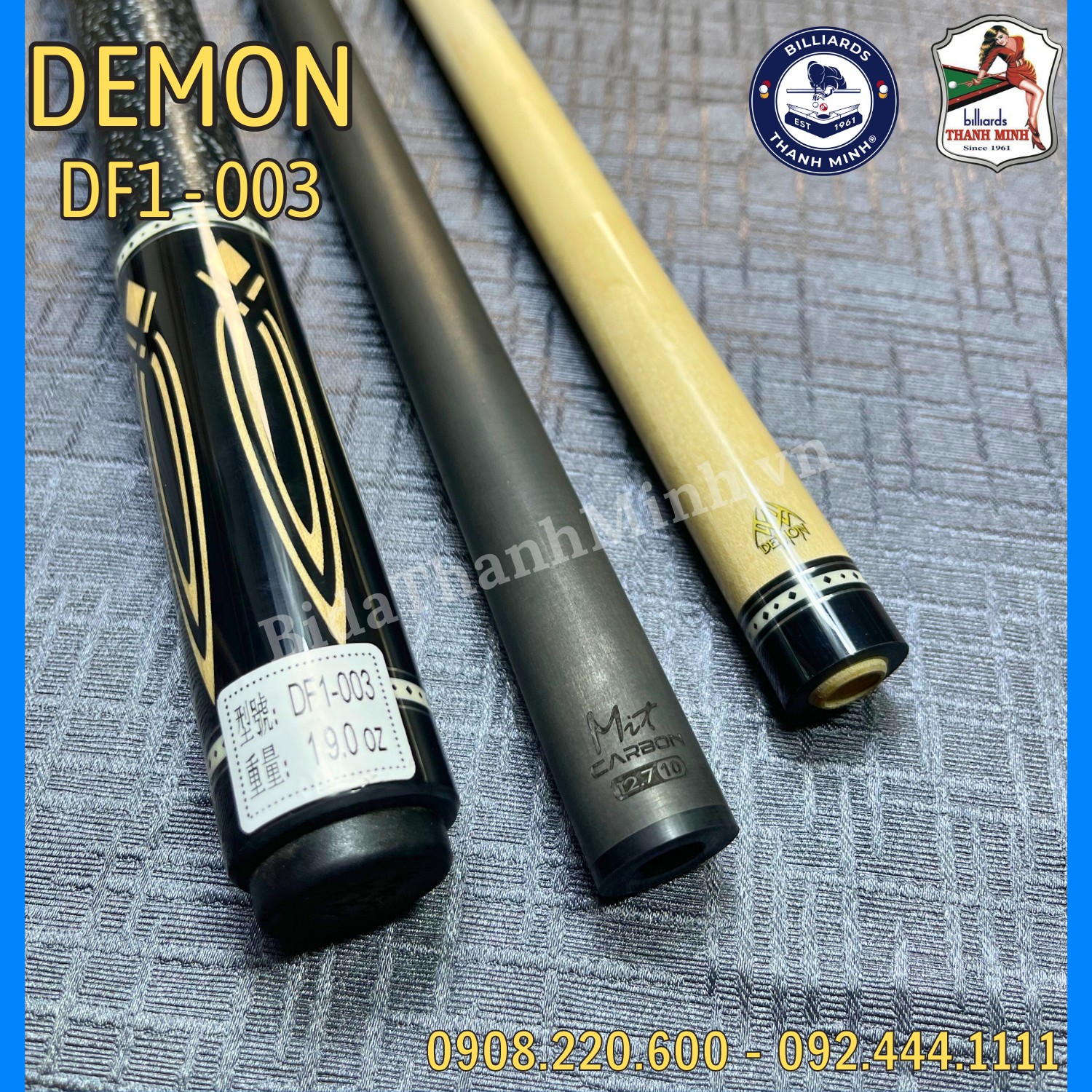 CƠ BIDA LỖ DEMON CARBON DF1 - 003.C