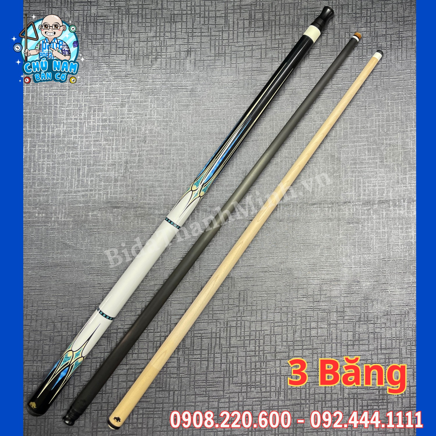 CƠ 3 BĂNG RHINO NGỌN FULL CARBON R16