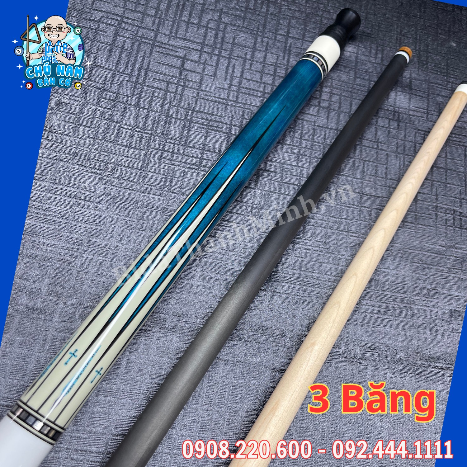 CƠ 3 BĂNG RHINO NGỌN FULL CARBON R18
