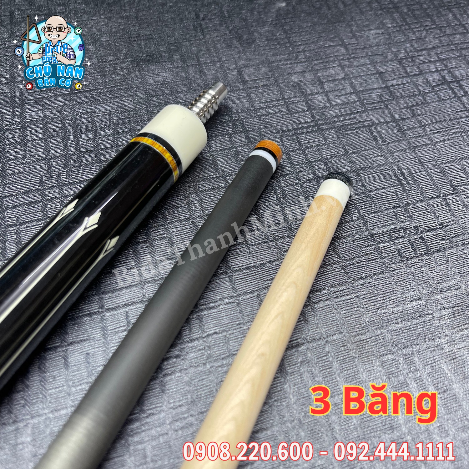 CƠ 3 BĂNG RHINO NGỌN FULL CARBON R16