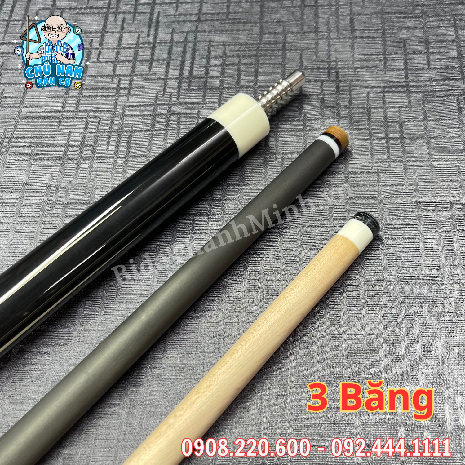 CƠ 3 BĂNG RHINO NGỌN FULL CARBON R18