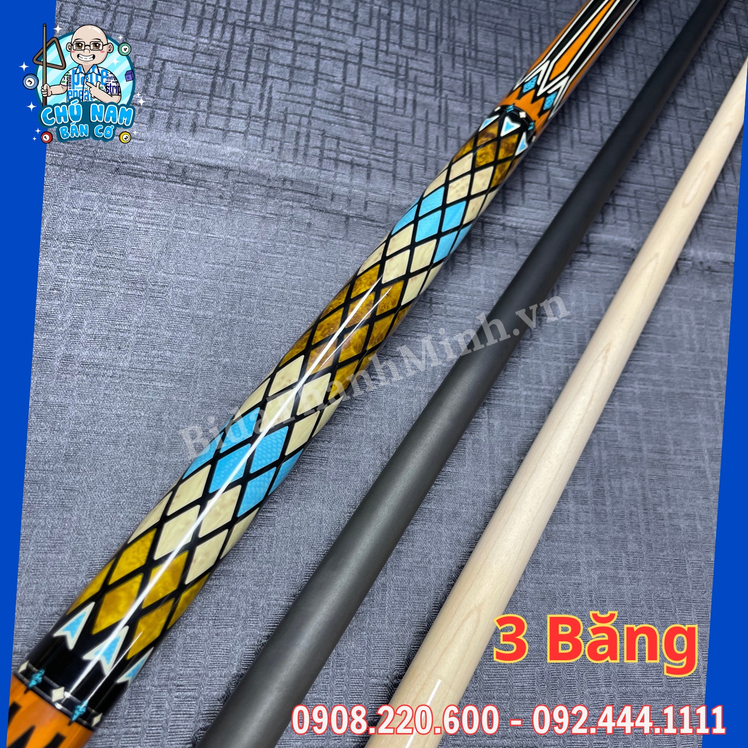 CƠ 3 BĂNG RHINO NGỌN FULL CARBON R19