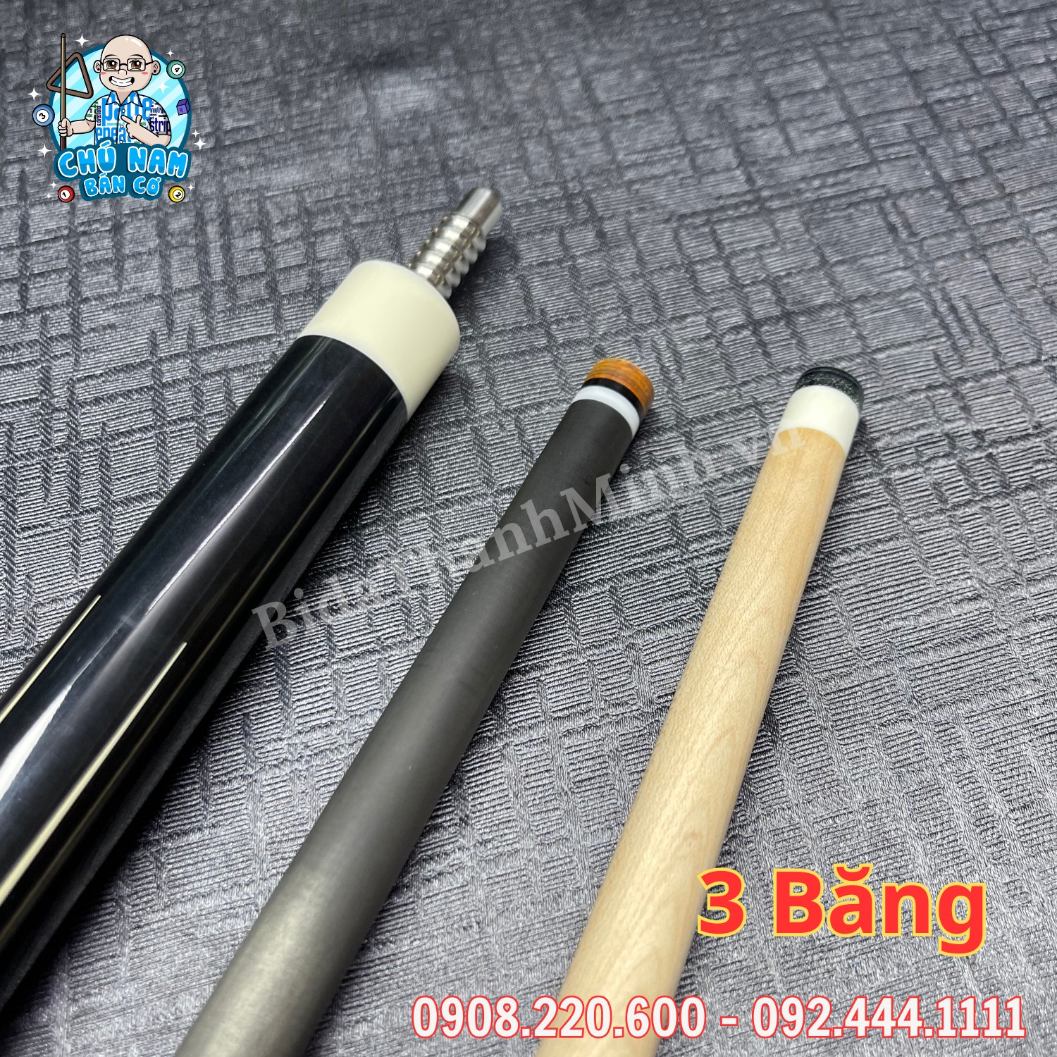 CƠ 3 BĂNG RHINO NGỌN FULL CARBON R15