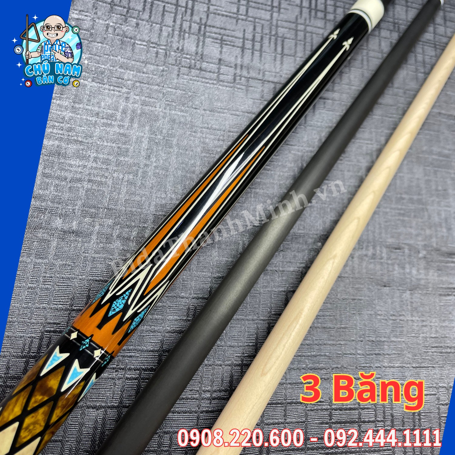 CƠ 3 BĂNG RHINO NGỌN FULL CARBON R19