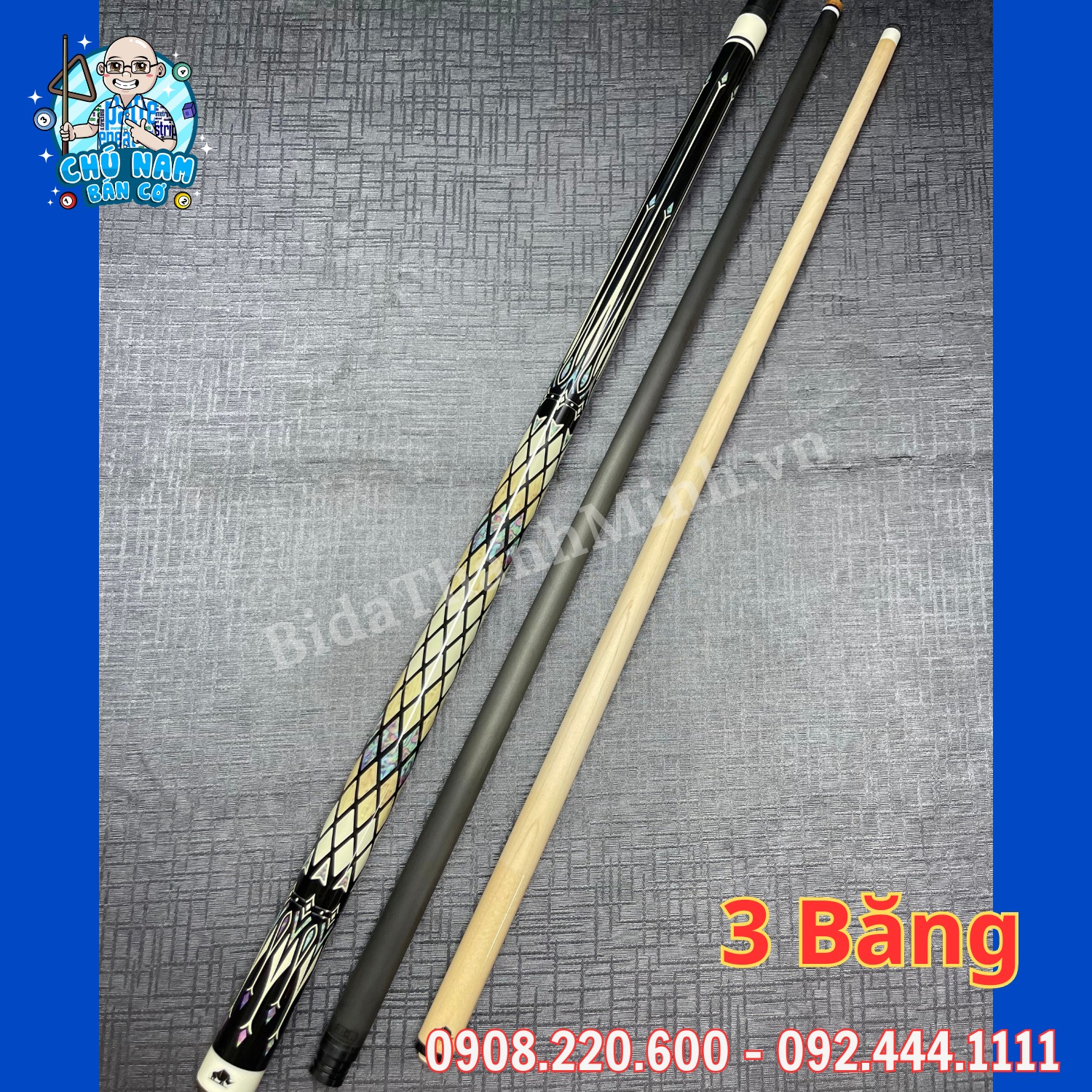 CƠ 3 BĂNG RHINO NGỌN FULL CARBON R13