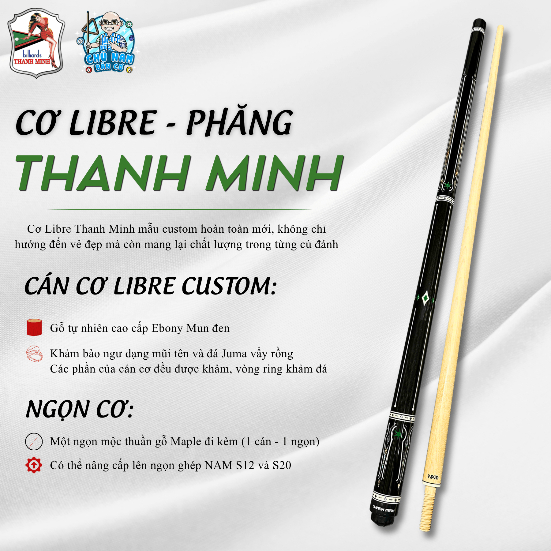 CƠ LIBRE KHẢM BÀO NGƯ VÀ JUMA TM 53
