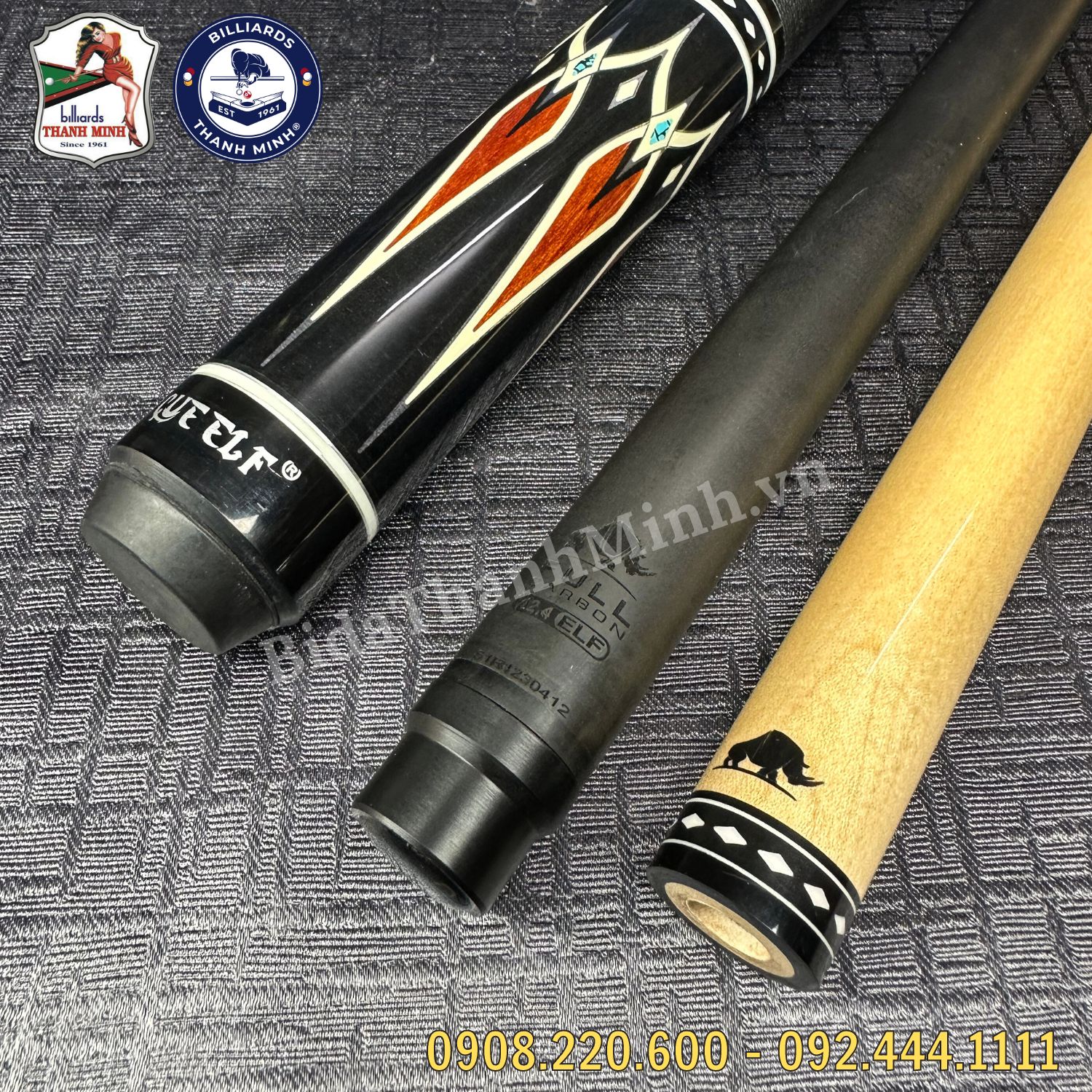 Cơ bida lỗ cue elf mã 01