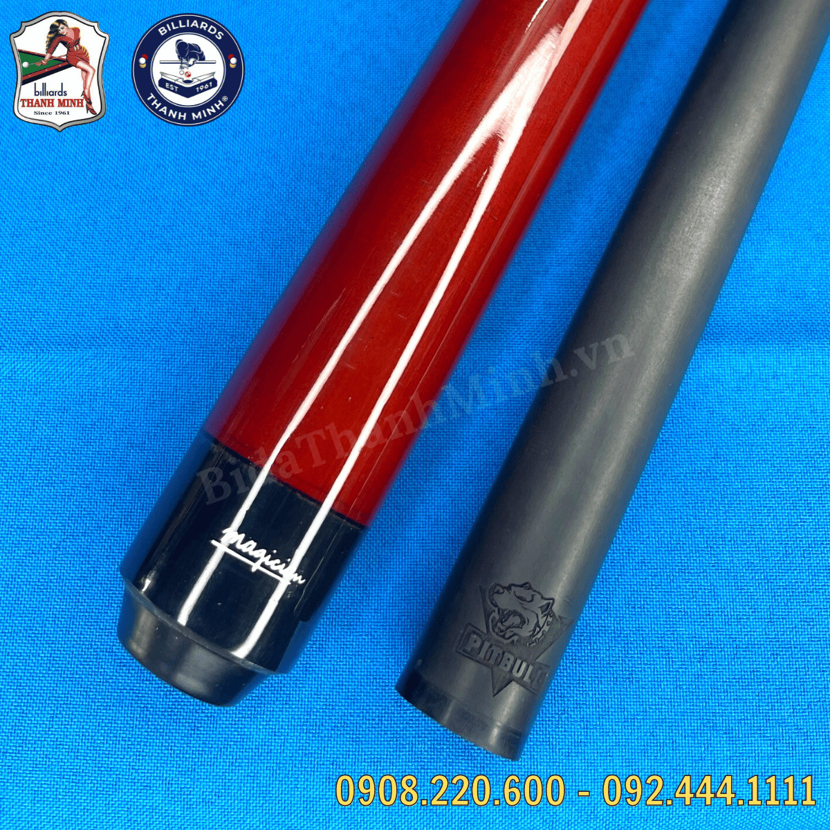 CƠ LỖ FULL CARBON PITBULL - MÀU ĐỎ