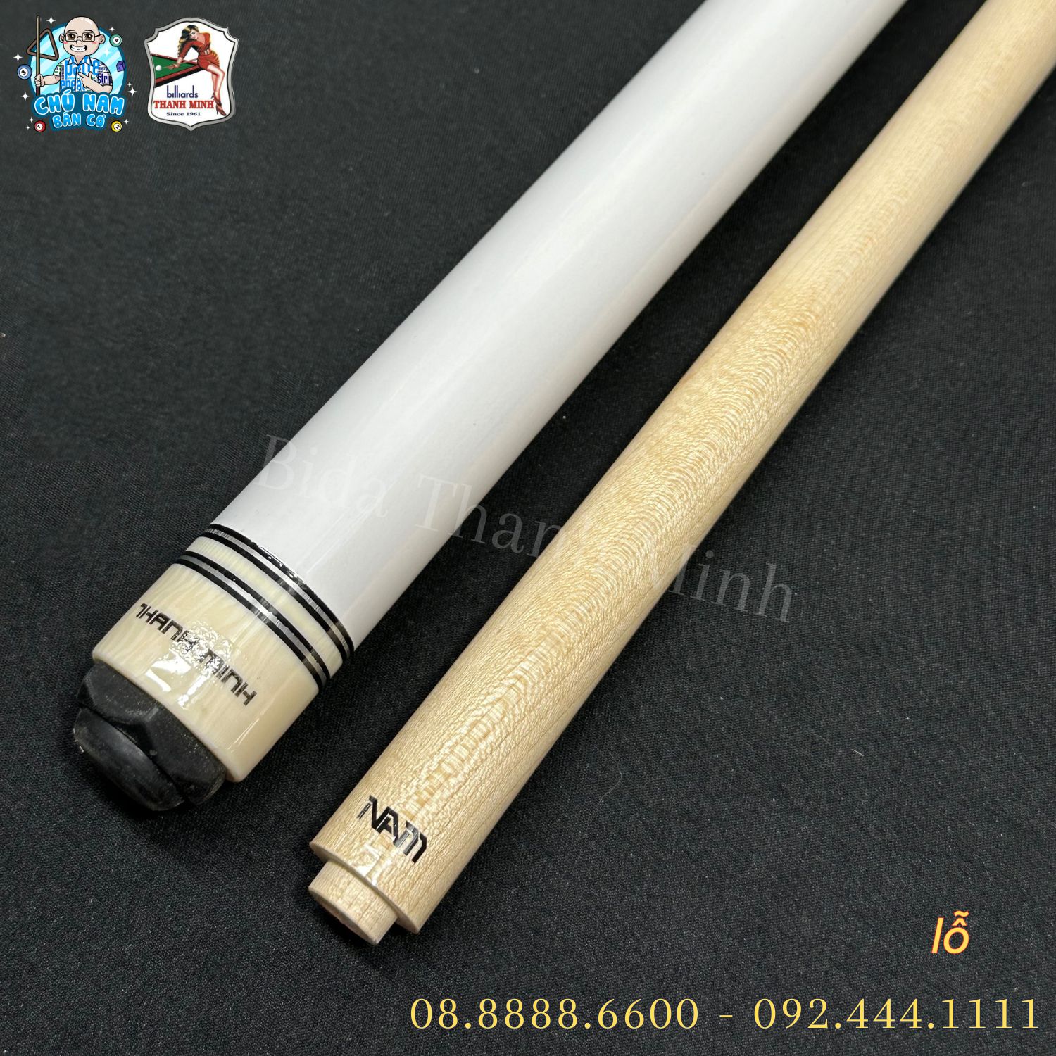 CƠ BIDA LỖ - POOL MÀU TRẮNG TM 03