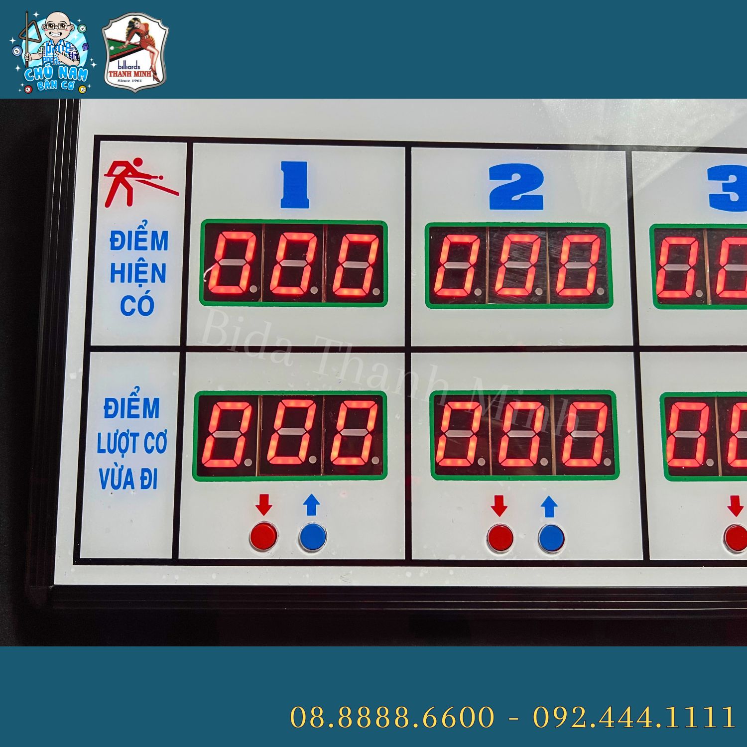 BẢNG ĐIỂM BIDA ĐIỆN TỬ LỚN