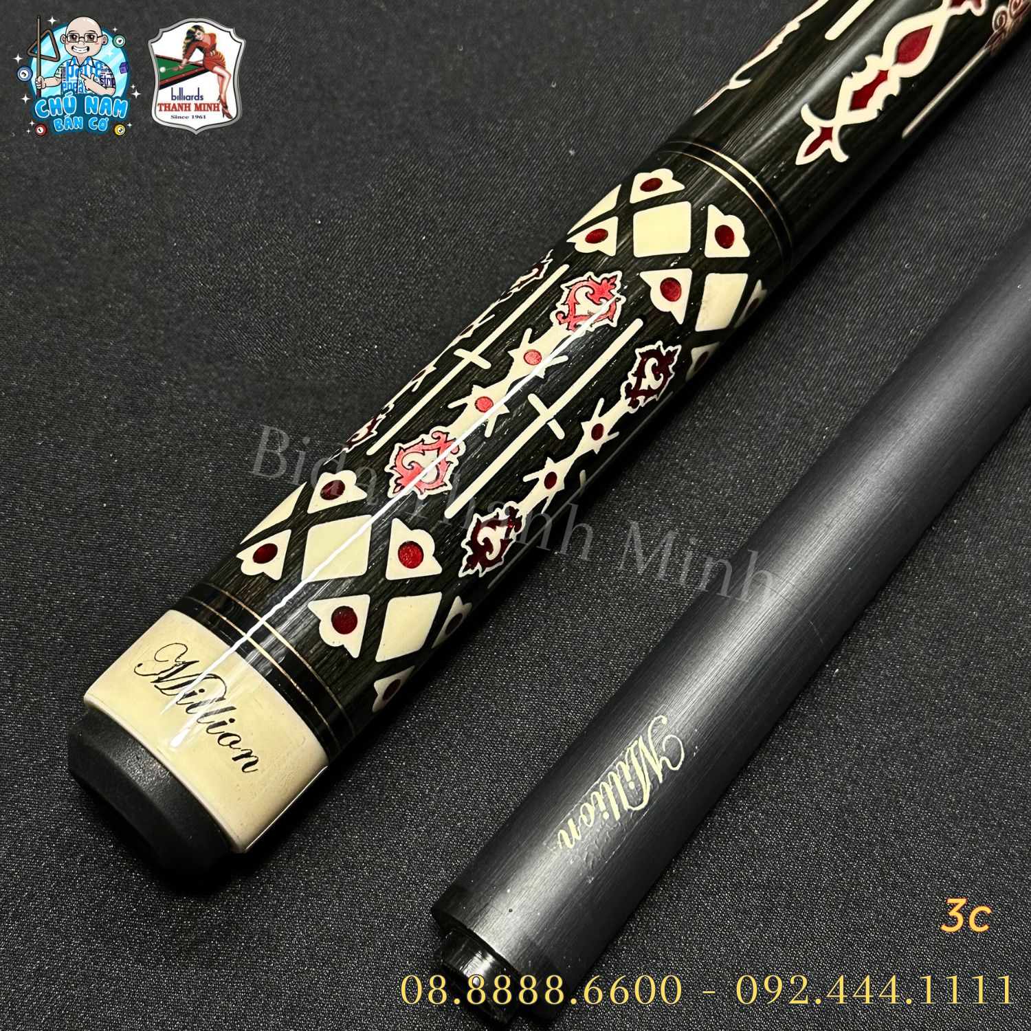 CƠ 3 BĂNG MILLION CẨN LUXURY NGỌN CARBON - 08