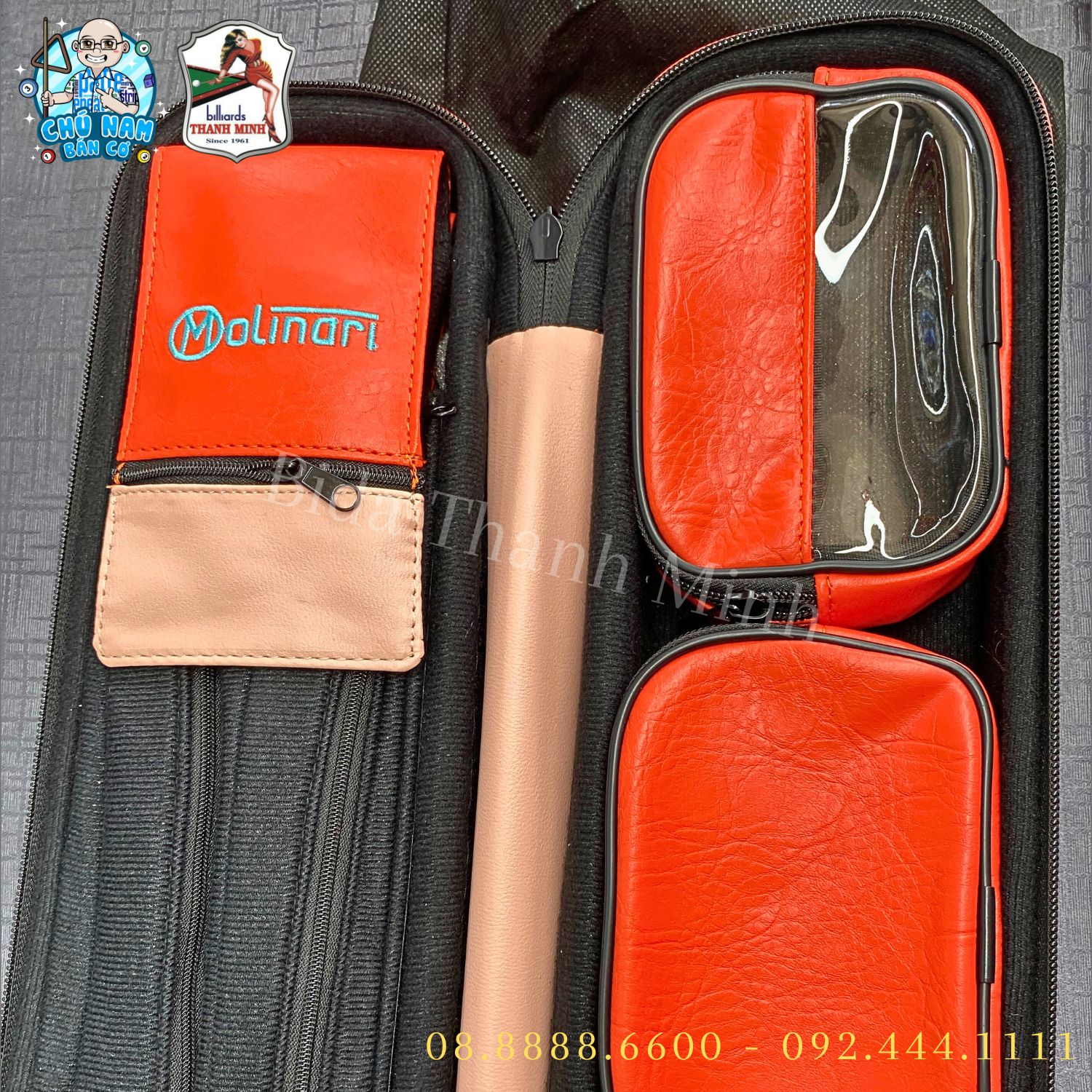 Bao cơ Molinari 3 cán 4 ngọn ( Cam )