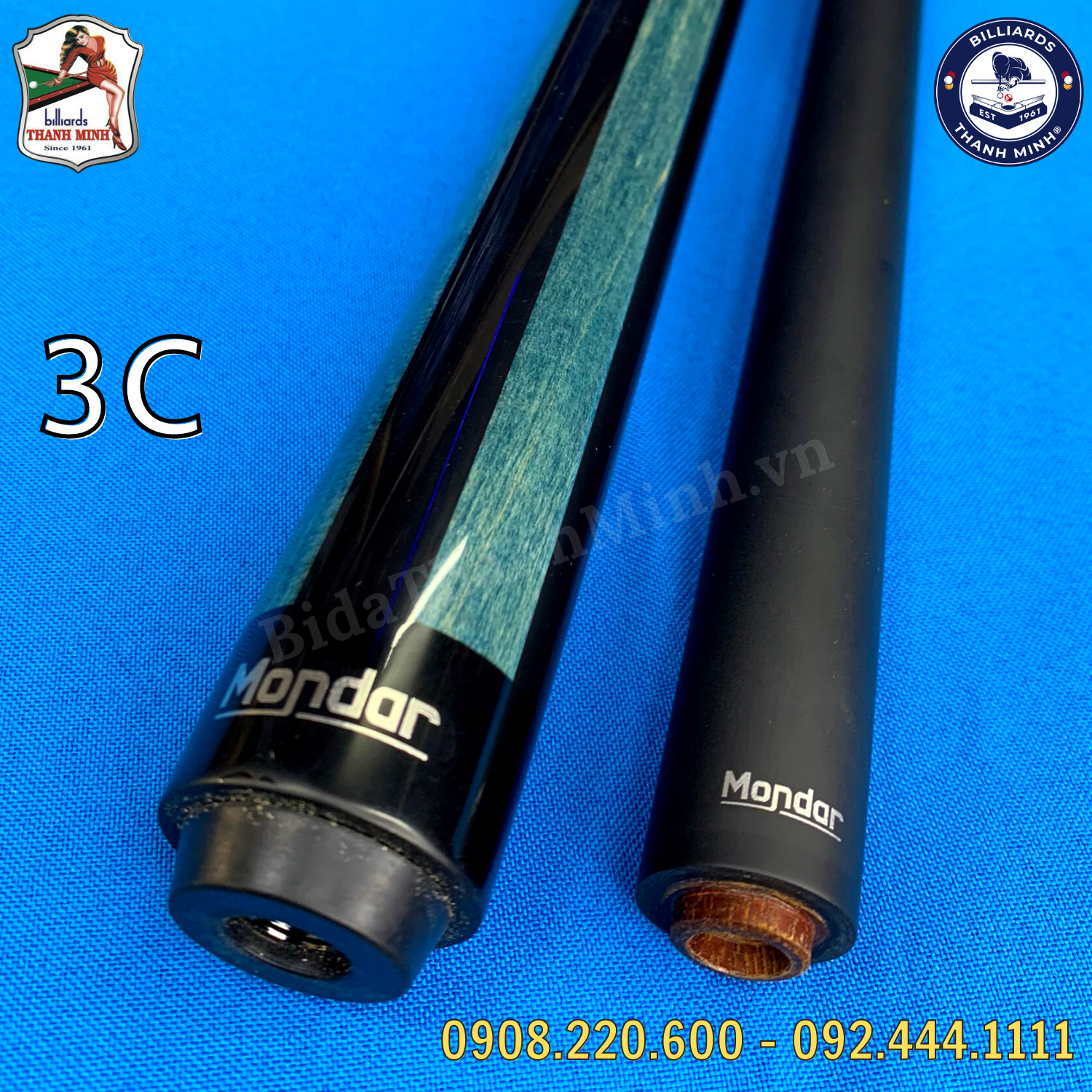 CƠ 3 BĂNG MONDAR CÁN GHÉP , NGỌN CARBON - XANH