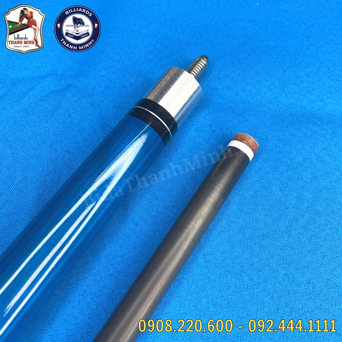 CƠ LỖ FULL CARBON PITBULL - MÀU XANH