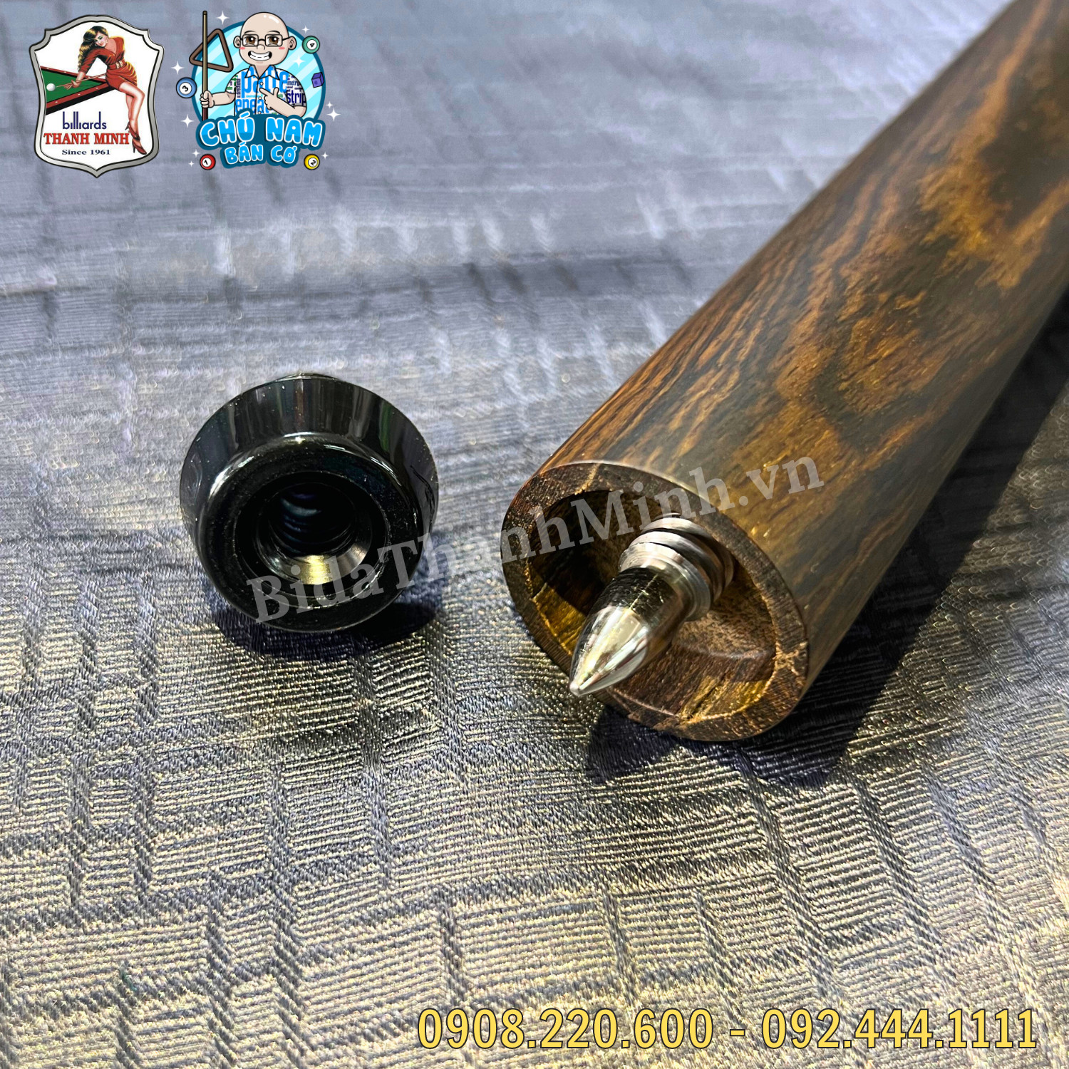 NỐI CƠ PREDATOR 8" QR2 Cue Matte Bocote Extension KÈM Bumper