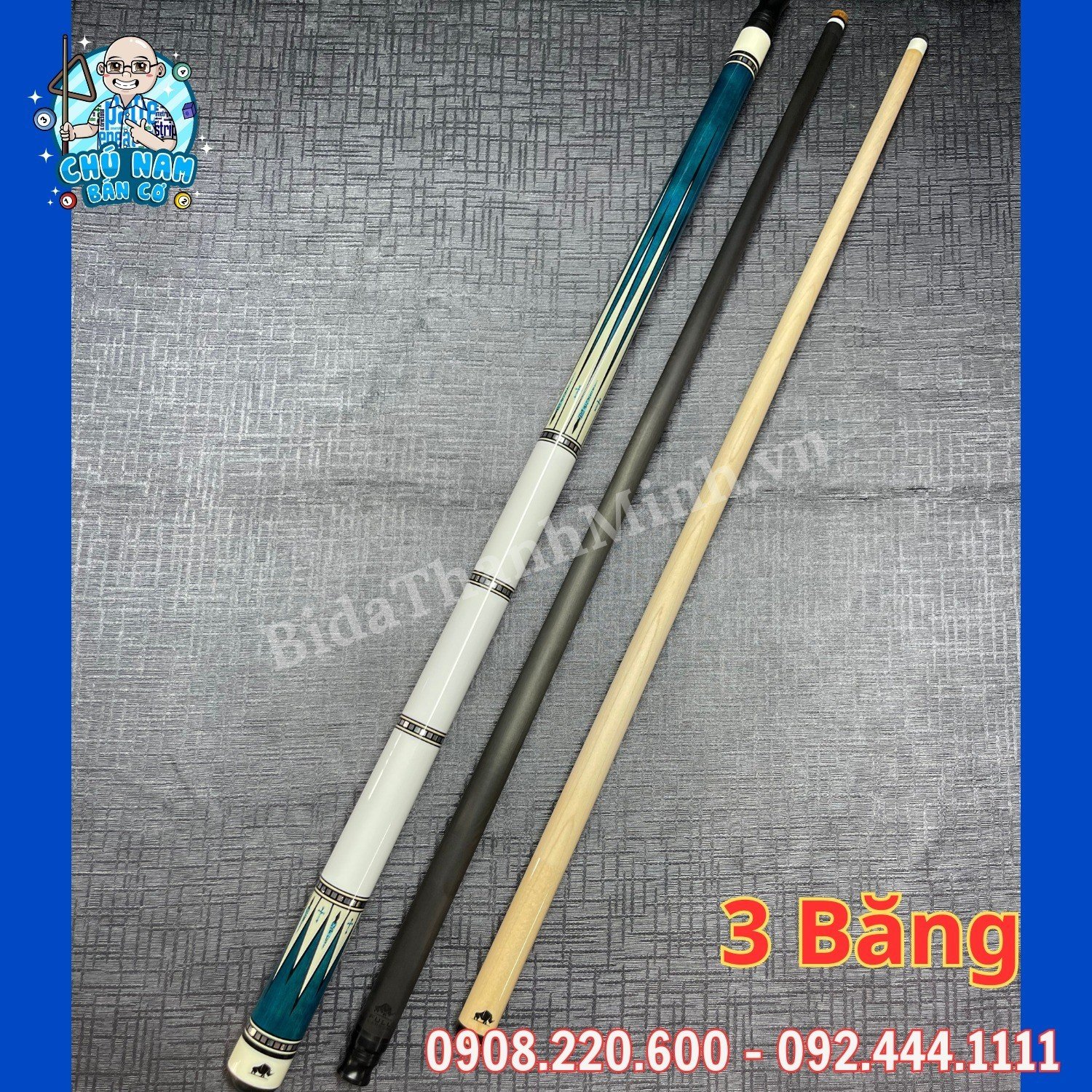 CƠ 3 BĂNG RHINO NGỌN FULL CARBON R18
