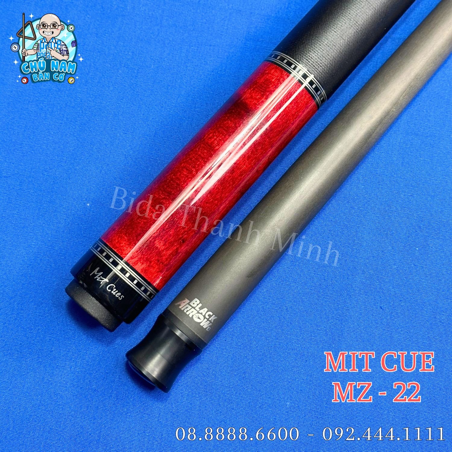 CƠ LỖ MIT CUES MZ22 MÀU ĐỎ- NGỌN BLACK ARROW 2 CƠ LỖ MIT CUES MZ22 MÀU ĐỎ- NGỌN BLACK ARROW 2