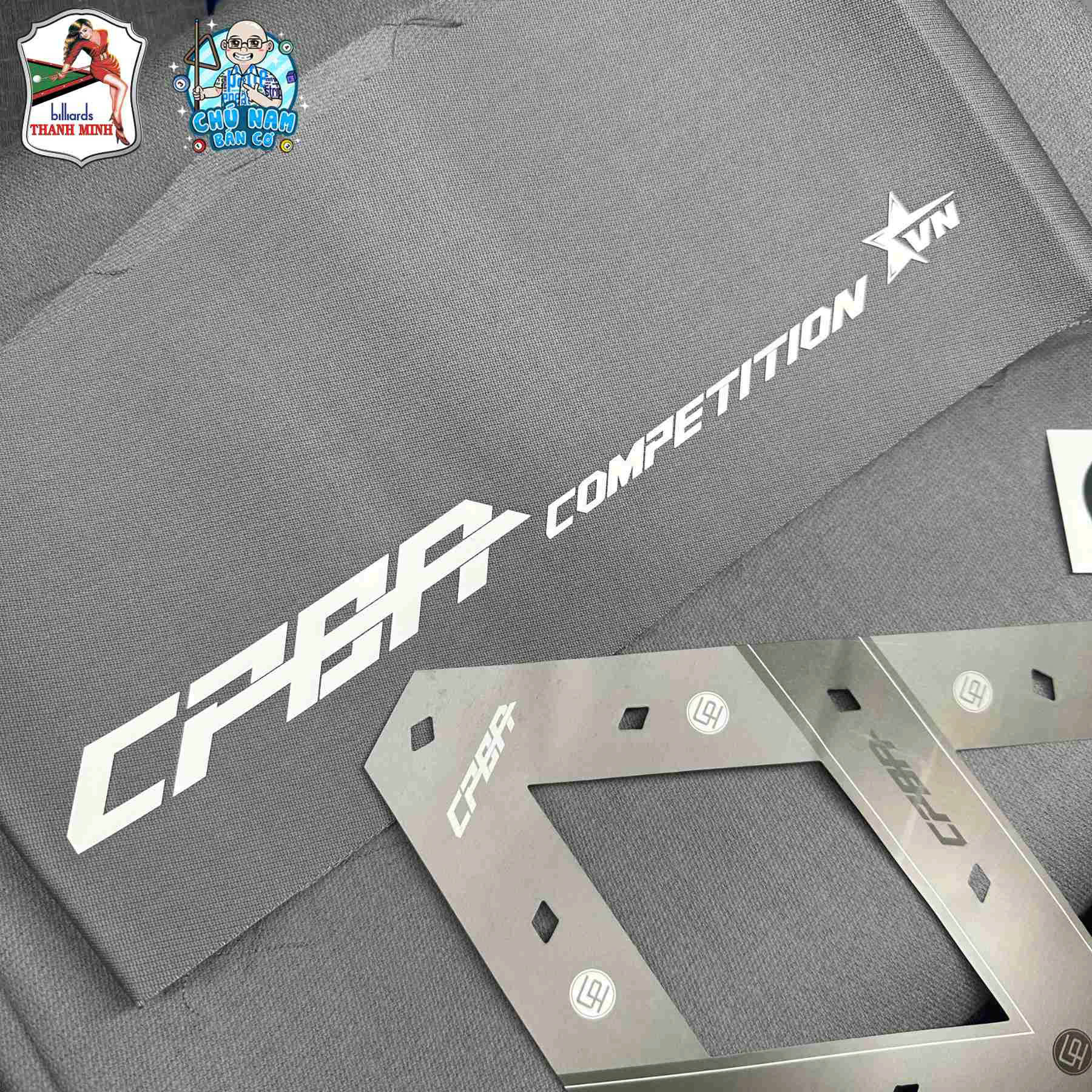 Vải Bida Lỗ CPBA COMPETITION VIETNAM EDITION - Xám