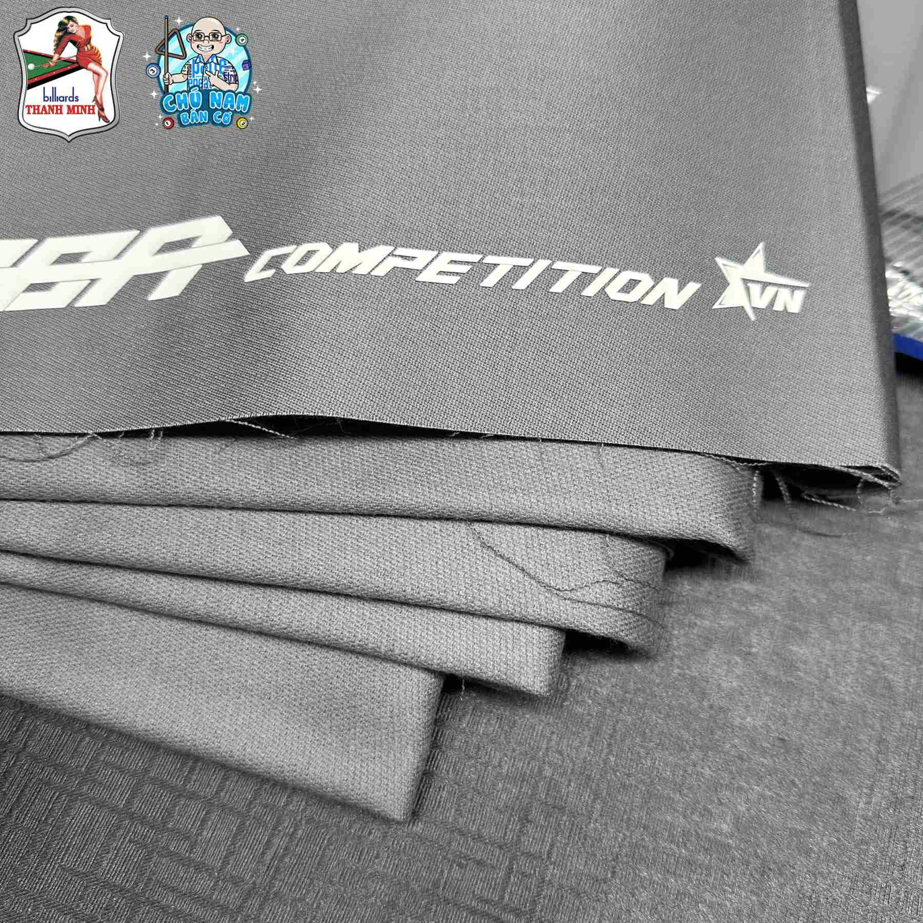 Vải Bida Lỗ CPBA COMPETITION VIETNAM EDITION - Xám