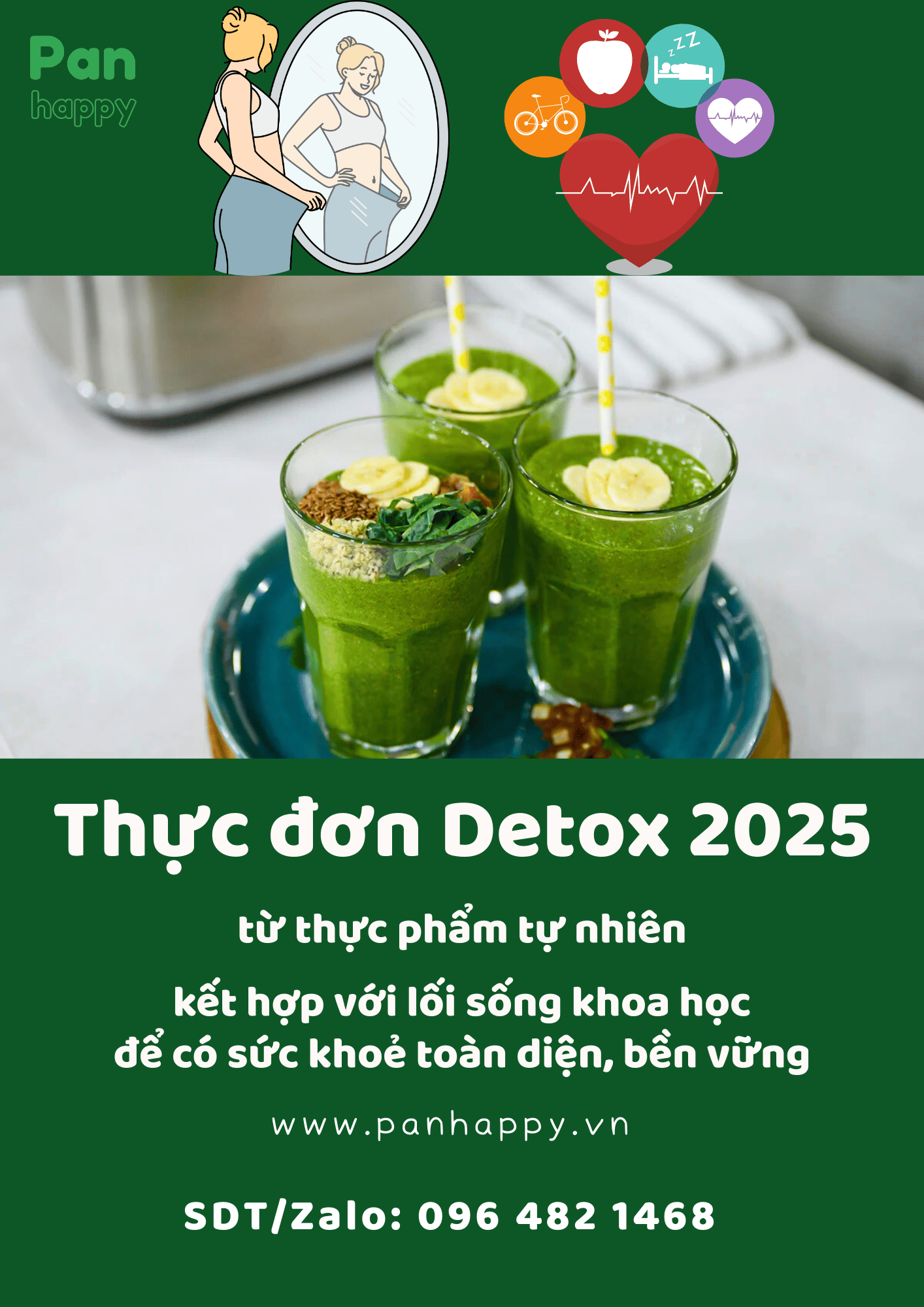 Thực đơn Detox 2025 - 7 Ngày Giảm 1-4KG Sáng Da, Ngủ Ngon