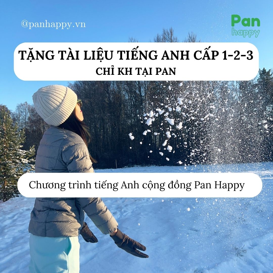Quà Tặng Event Tiếng Anh tại Pan Happy