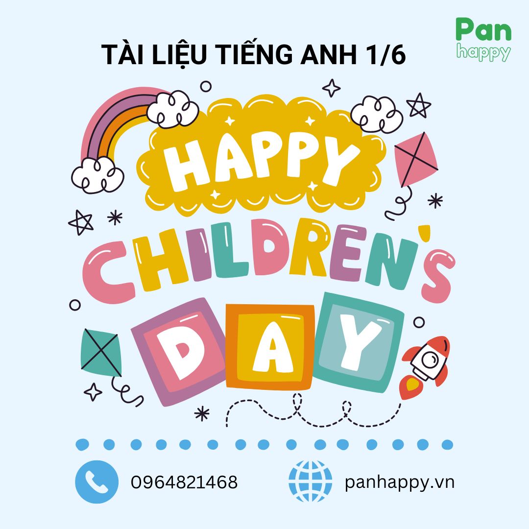 [Pan Happy] Quà Tặng 1/6: Tài liệu tiếng Anh tự học Cấp 1-3