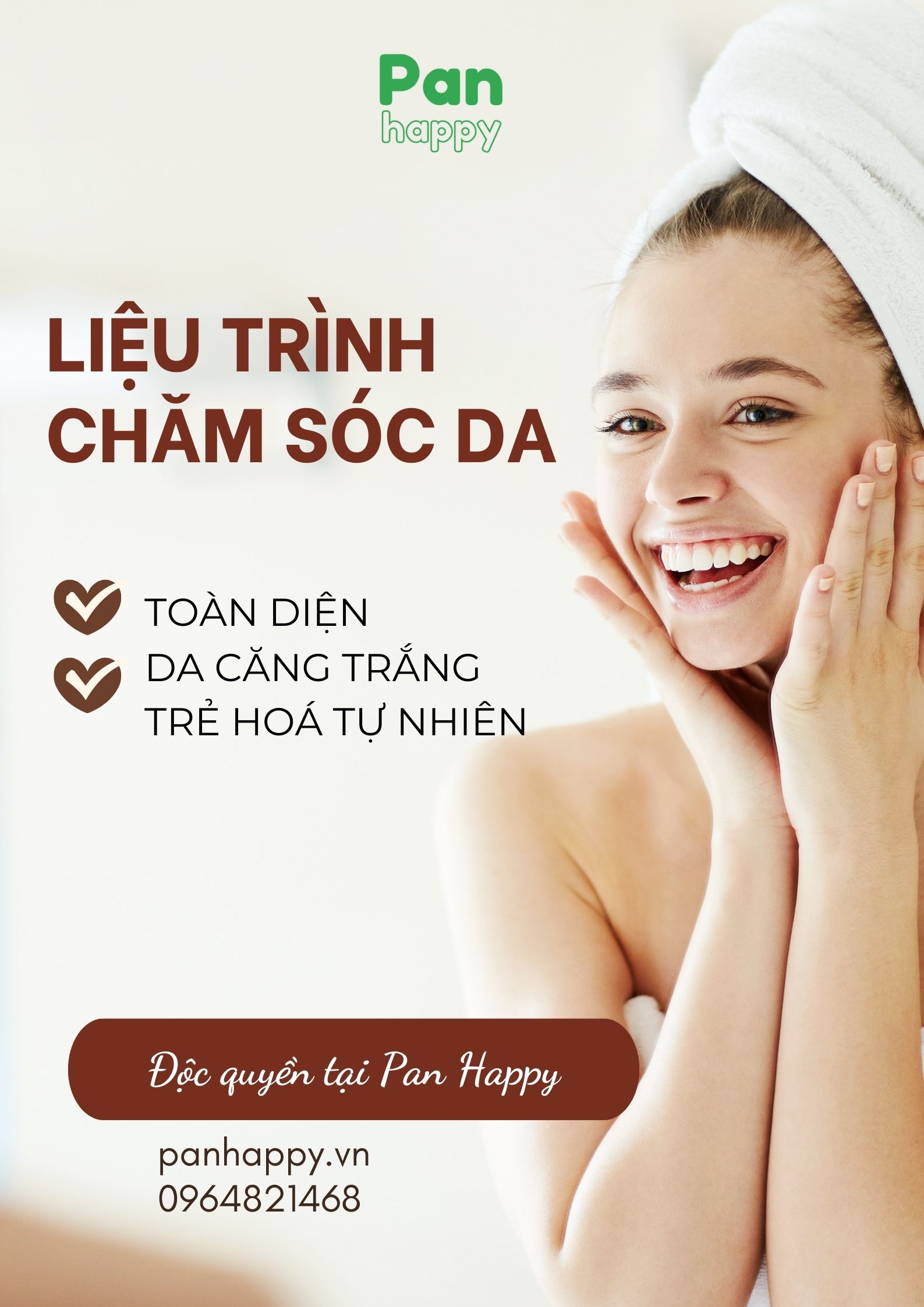 Liệu trình Chăm sóc da toàn diện, da căng bóng trẻ hóa tự nhiên-Độc quyền tại Pan Happy