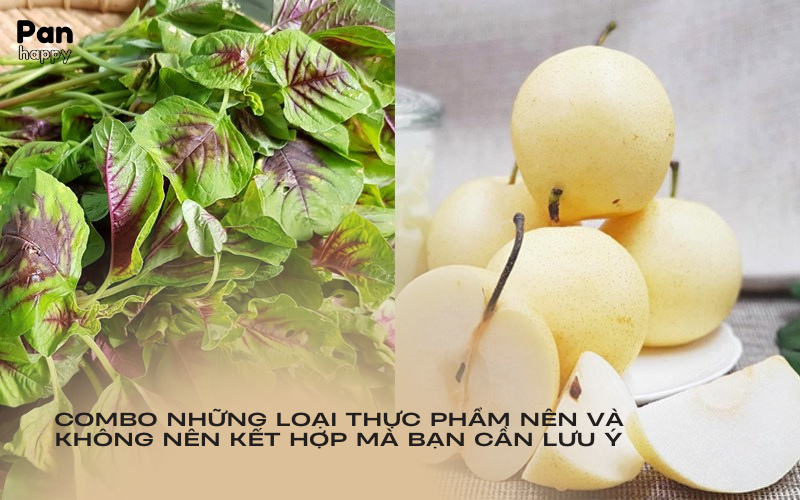 Combo những loại thực phẩm nên và không nên kết hợp bạn cần lưu ý