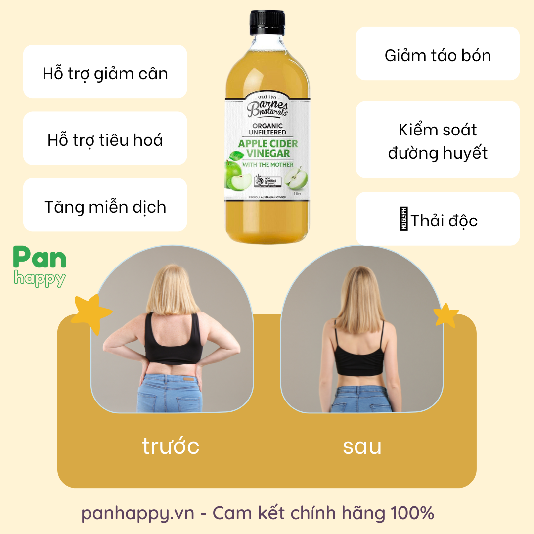 Cách đơn giản để dùng Giấm táo Giảm cân healthy