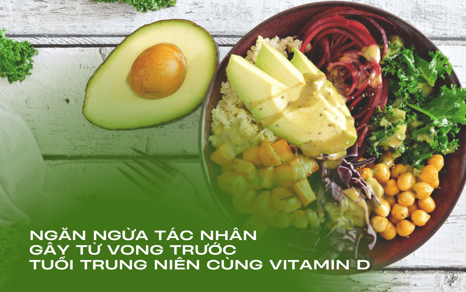 Ngăn ngừa nguyên nhân gây tử vong trước tuổi trung niên với vitamin D