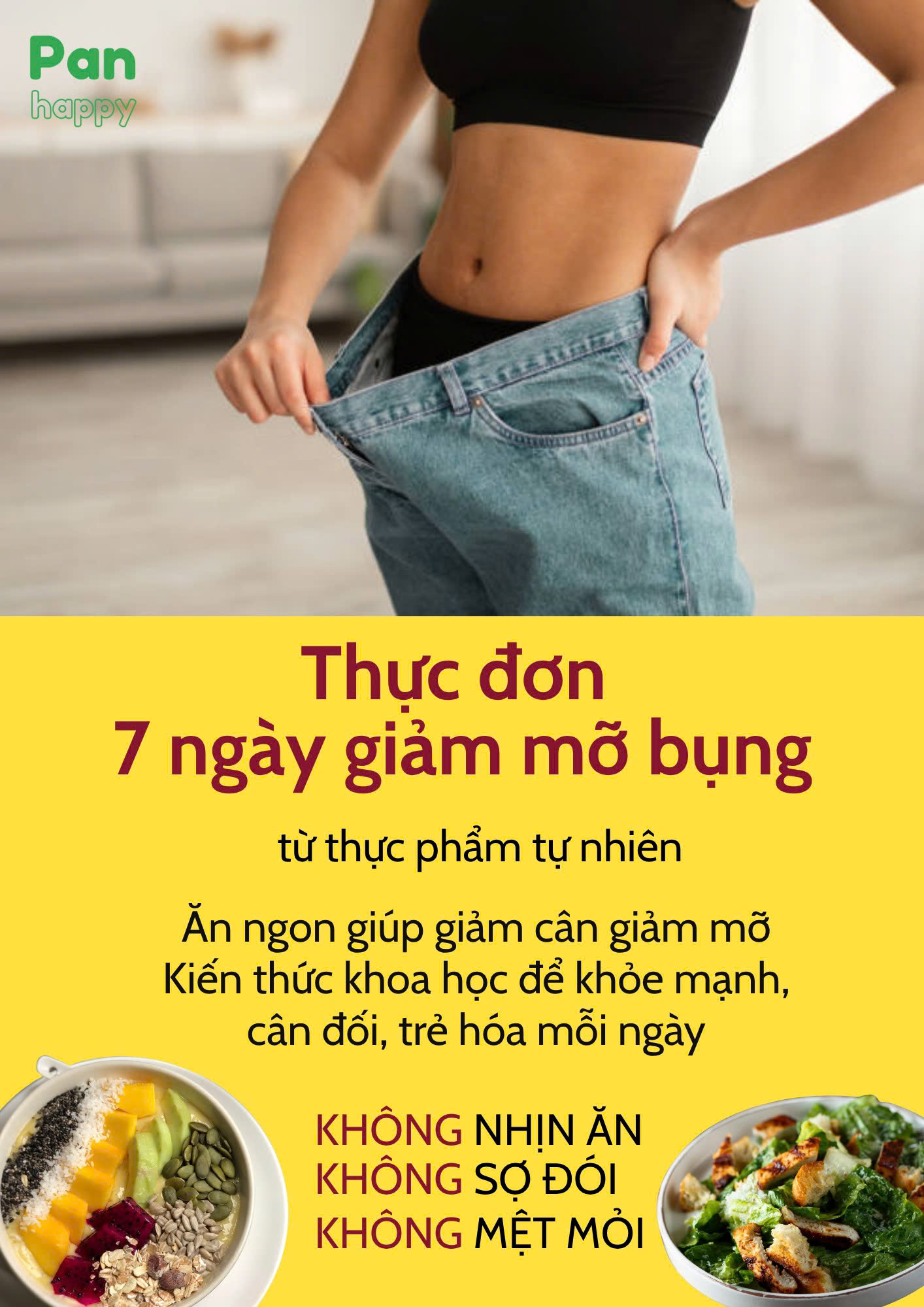 Thực đơn 7 ngày giảm mỡ bụng (2025)