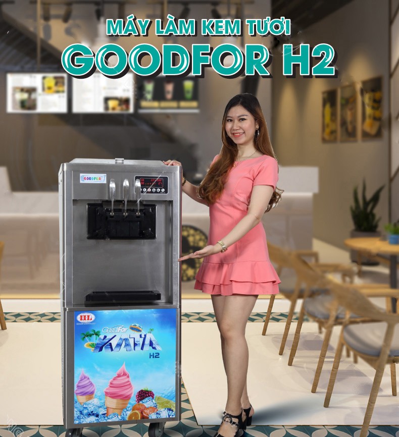 Máy làm kem tươi Goodfor Kata H2