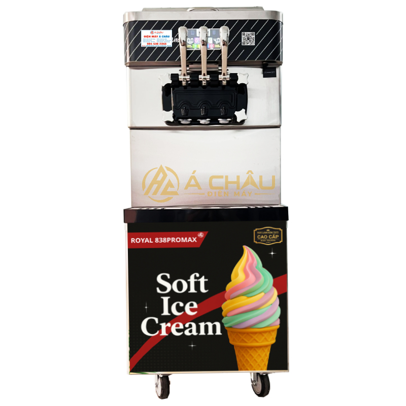 Máy làm kem tươi cao cấp Royal 838 Promax (2 block làm lạnh)