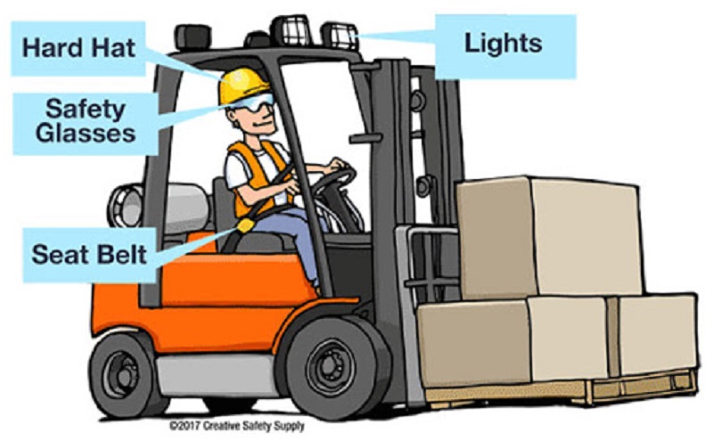 Nguyên tắc an toàn khi vận hành xe nâng hàng. 4 an toàn vận hành xe nâng, chứng chỉ xe nâng hàng