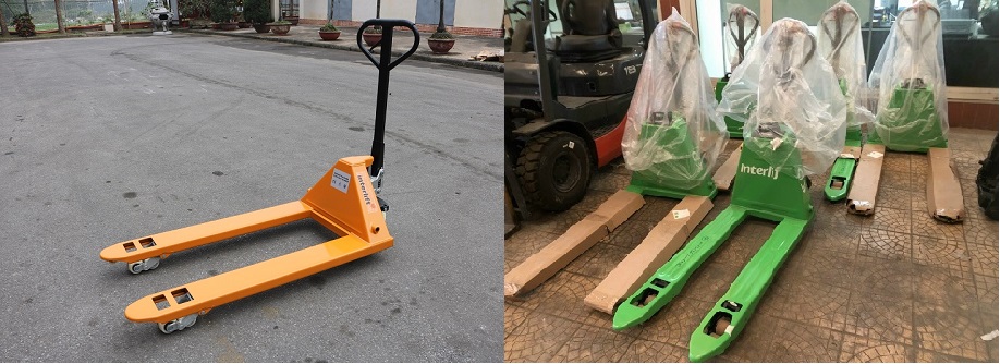 So sánh xe nâng tay điện và xe nâng tay cơ ?