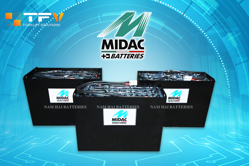 Midac là một trong những thương hiệu hàng đầu châu Âu về sản xuất ắc quy công nghiệp