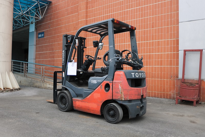Xe nâng Xăng Gas thương hiệu TOYOTA 1.5 tấn