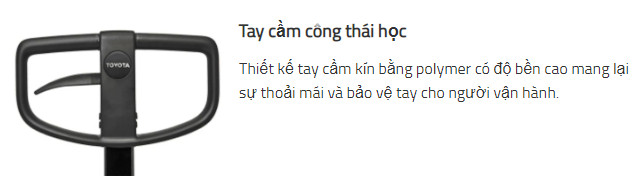 Xe nâng tay không gây tiếng ồn Toyota BT Lifter Silent