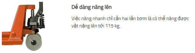 Xe nâng tay nhanh Toyota BT Quick Lifter