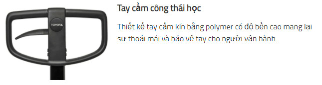 Xe nâng tay bằng thép không gỉ Toyota BT Lifter Stainless