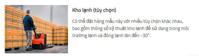 Xe nâng tay điện BT Levio 1.8t Powered Pallet Truck Toyota