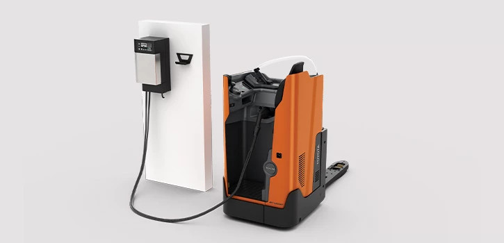 Xe nâng tay điện thấp đứng bên trong BT Levio 2t Li-ion Stand-in low lifter Toyota