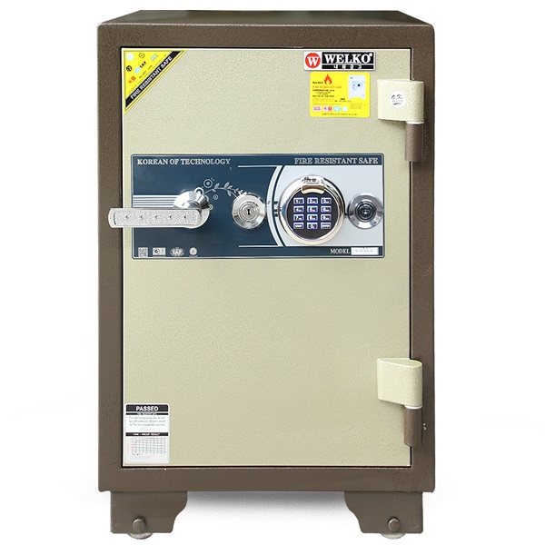 Két sắt Welko KCC120FE vân tay+điện tử+app kết nối điện thoại