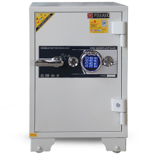 Két sắt Welko KCC120FE WHITE vân tay+điện tử+app điện thoại